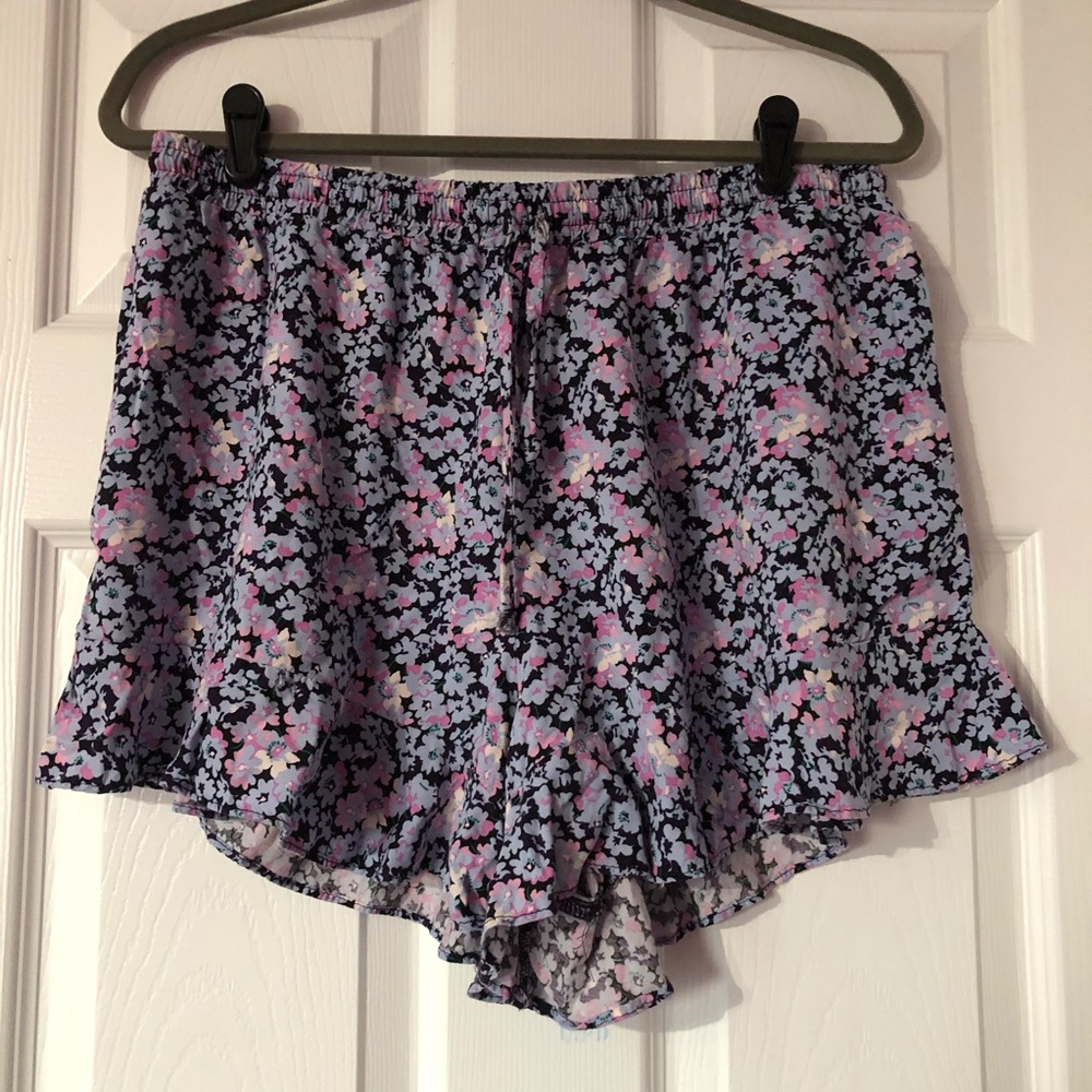 Mossimo Ruffle Floral Shorts